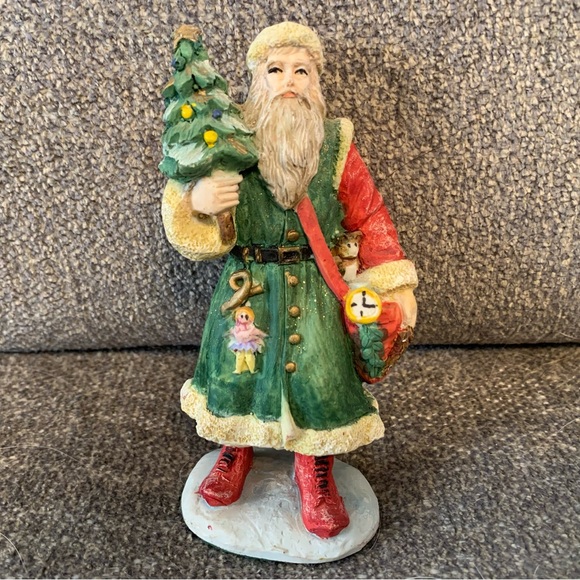Vintage 1987 Signed Arnart Imports Santa Figurine Pucci - Picture 7 of 14